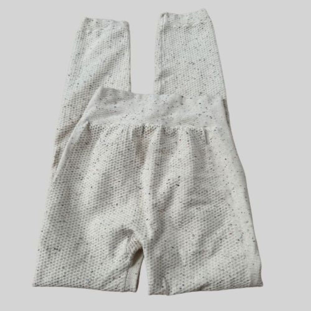 Prozis White Speckled High-Waist Leggings